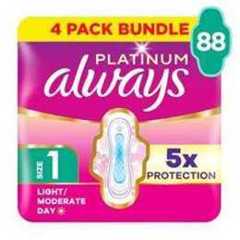 Always Platinum Normal (Size1) Wings 22 Pads x 4