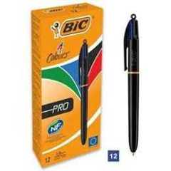 BIC BIC 4 Colours Pro Multi Pen, Retractable Ballpoint, Medium