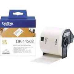 Brother DK-11202 Label Roll, Shipping Labels, Black on White, 300