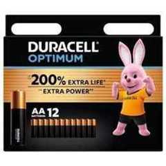 Duracell Optimum AA Alkaline Batteries (12 Pack) 1.5V, LR06