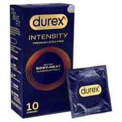 Durex Intensity, 10 Condoms, Better Body Heat Transfer, Ultra Thin