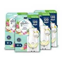 glade Plug In Air Freshener, Exotic Tropical Blossoms, Holder + 4