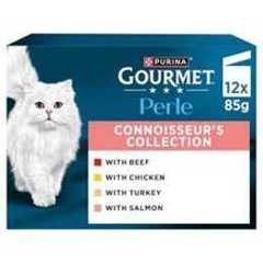 Gourmet Perle Connoisseur's Collection in Gravy Wet Cat Food 12x85g