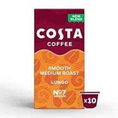 L'or Costa Smooth Medium Coffee Pods, Pack of 10, Total 100