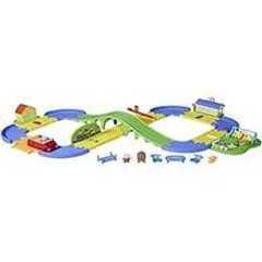 Peppa Pig All Around Peppa’s Town Set with Adjustable Track; Includes