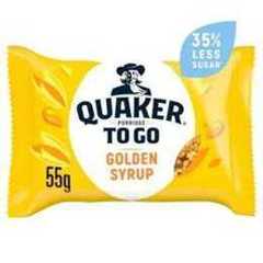 Quaker Porridge To Go Breakfast Bar Golden Syrup 12 x 55 g