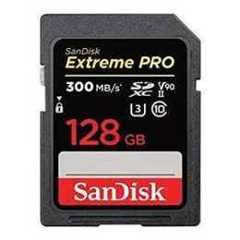 SanDisk Extreme PRO SD Memory Card 128GB, Up to 300MB/s Read
