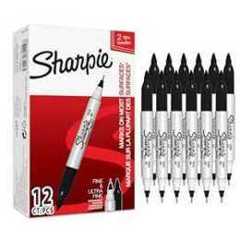 Sharpie Twin Tip Permanent Markers - Fine & Ultra-Fine Points
