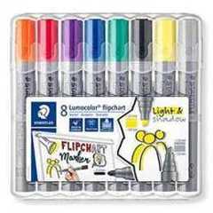 Staedtler STAEDTLER 356 SWP8 Lumocolor Flipchart Markers - Assorted