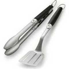 Weber Premium Grill Tool Set - Compact, 2-piece made of stainless