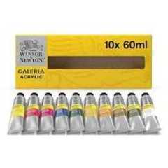 Winsor & Newton Galeria Acrylic, 10x60ml Tube Set