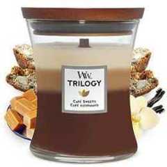 Woodwick Medium Hourglass Trilogy Scented Candle - Café Sweets
